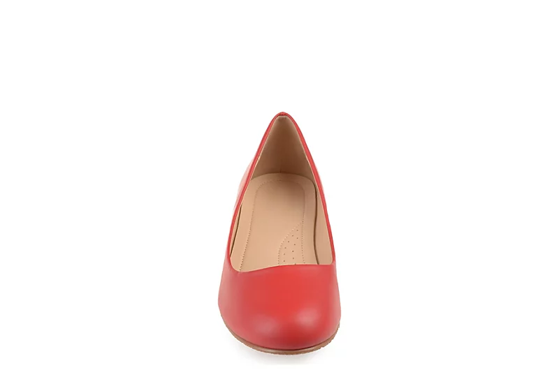 Journee Collection Womens Saar Pump - Red - Image 3
