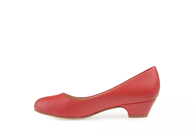 Journee Collection Womens Saar Pump - Red - Image 4
