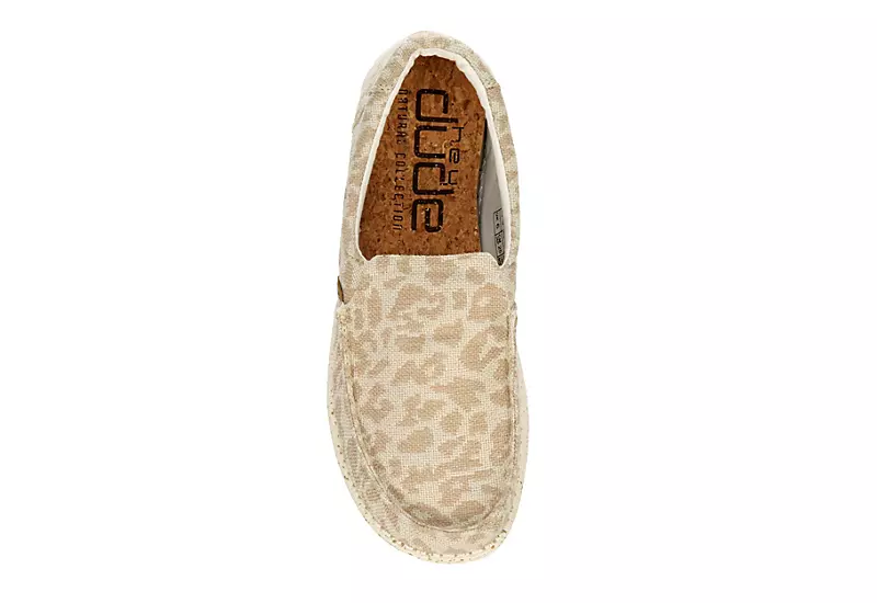 Heydude Womens Misty Slip On Sneaker - Leopard - Image 6