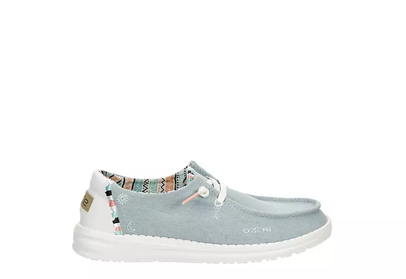 Heydude Womens Wendy Slip On Sneaker - Pale Blue - Image 2