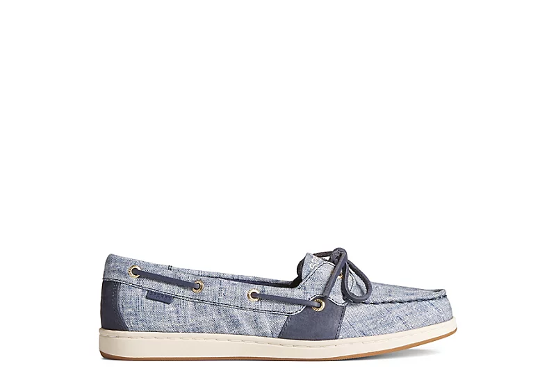Sperry Womens Coastfish 1-eye Boat Shoe - Navy - Image 2