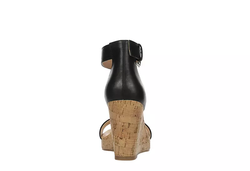 Xappeal Womens Amora Wedge Sandal - Black - Image 5