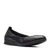 Clarks Womens Jeanette Ease Flat - Black