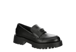 Steve Madden Womens Lawrence Loafer - Black