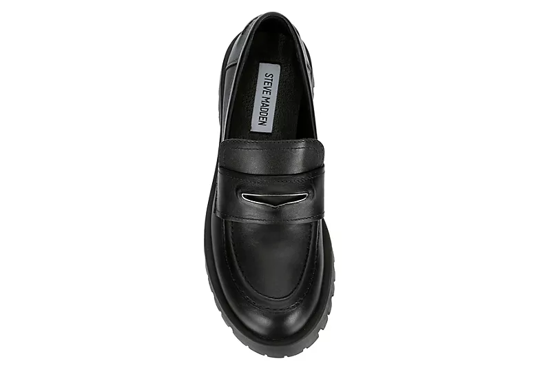 Steve Madden Womens Lawrence Loafer - Black - Image 6