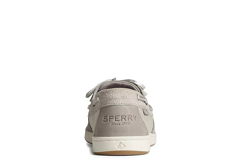 Sperry Womens Coastfish 2-eye Boat Shoe - Pale Grey - Image 4
