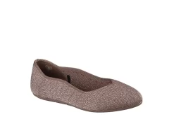 Skechers Womens Cleo 2.0 Flat - Mocha
