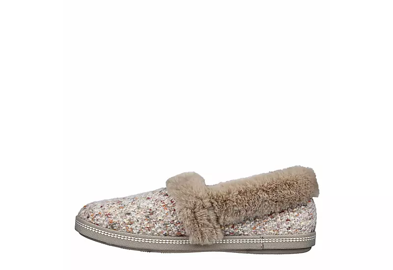 Skechers Womens Cozy Campfire Lazy Sunday Slipper - Taupe - Image 3