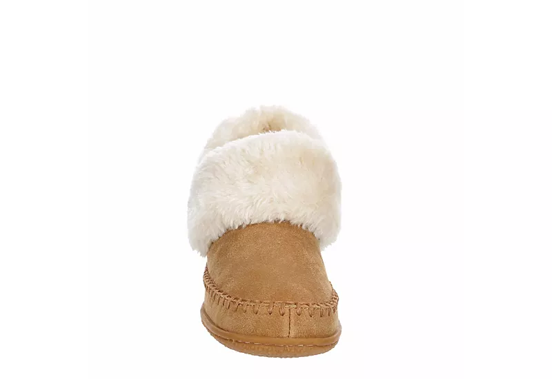 Minnetonka Womens Jule Bootie Slipper - Tan - Image 3