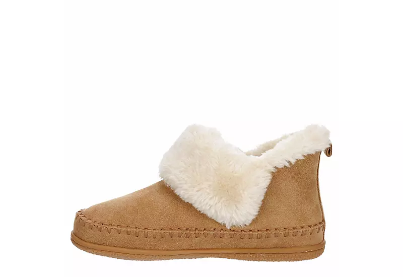 Minnetonka Womens Jule Bootie Slipper - Tan - Image 4