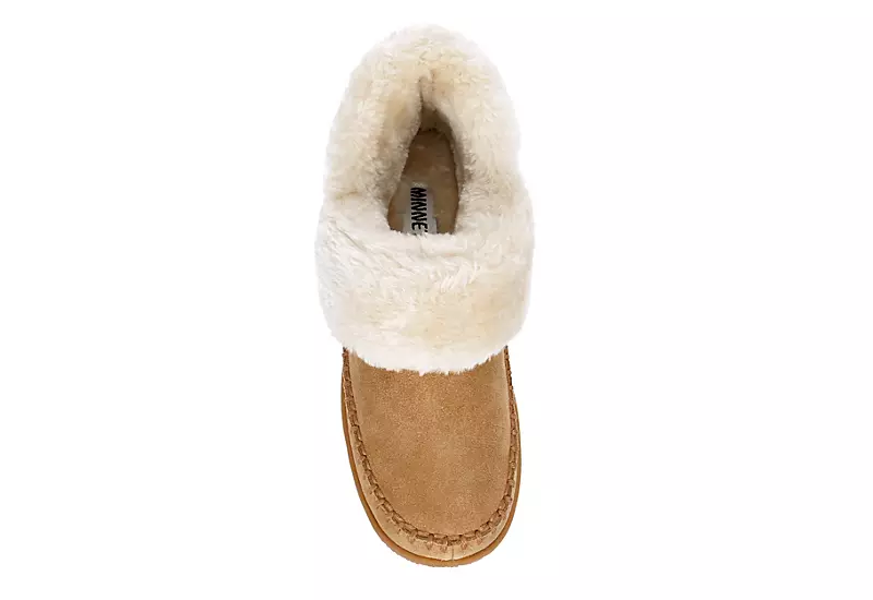 Minnetonka Womens Jule Bootie Slipper - Tan - Image 6