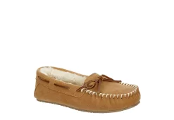 Minnetonka Womens Marj Moc Slipper - Tan