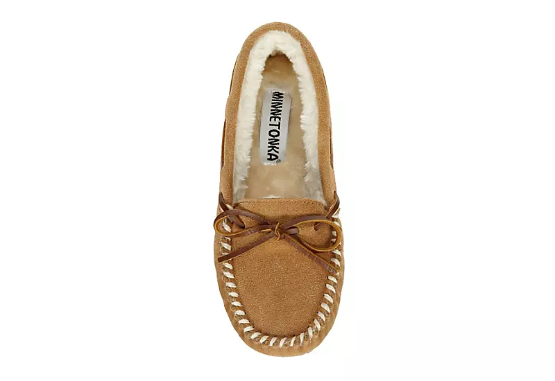 Minnetonka Womens Marj Moc Slipper - Tan - Image 6
