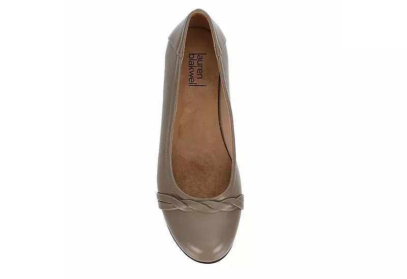 Lauren Blakwell Womens Eliana Flat - Taupe - Image 6