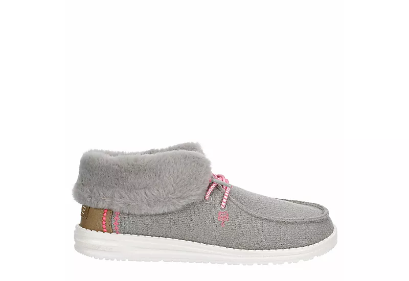Heydude Womens Britt Slip On Sneaker - Grey - Image 2