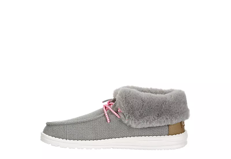 Heydude Womens Britt Slip On Sneaker - Grey - Image 4
