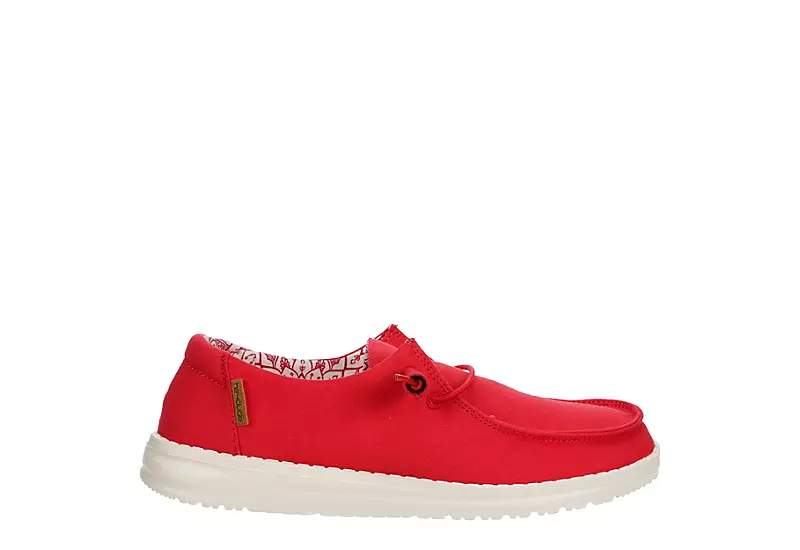 Heydude Womens Wendy Slip On Sneaker - Red - Image 2