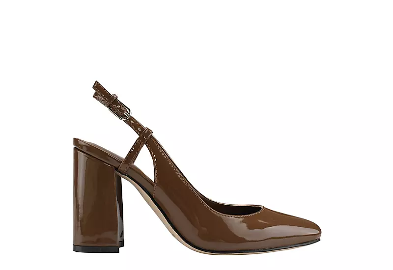 Marc Fisher Womens Valana Pump - Dark Tan - Image 2