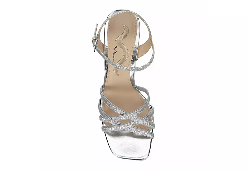N By Nina Womens Sabrina Platform Sandal - Silver - Image 6