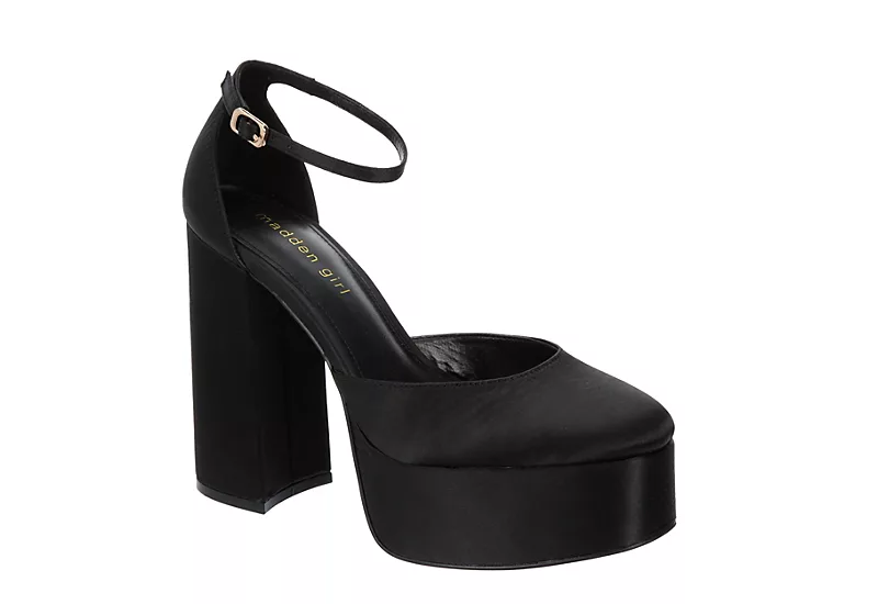 Madden Girl Womens Dion Platform Pump - Black