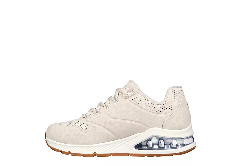 Skechers Womens Uno 2 Sneaker - Off White - Image 3