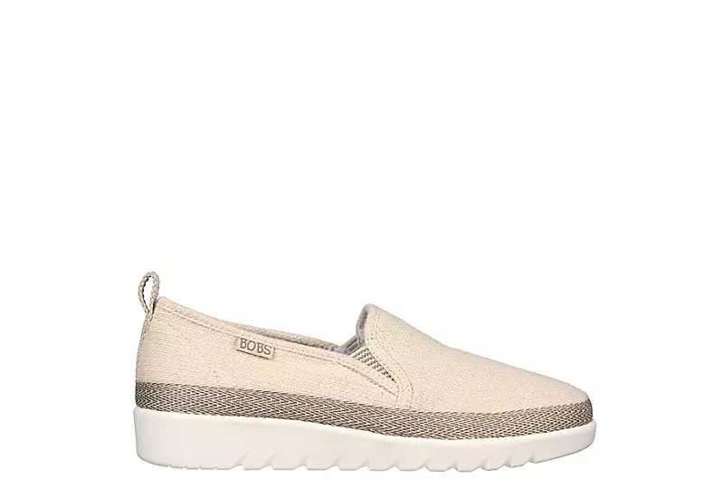 Skechers Womens Flexpadrille Hi Pleasant Harmony Slip On Sneaker - Natural