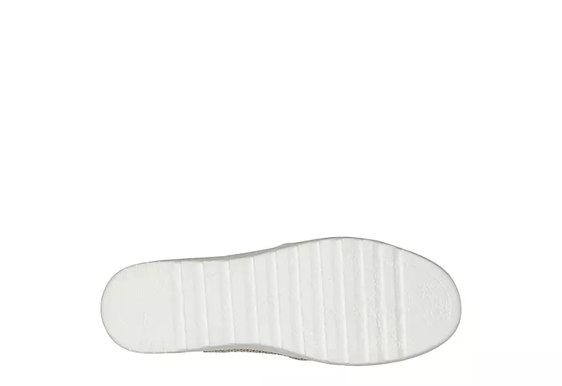 Skechers Womens Flexpadrille Hi Pleasant Harmony Slip On Sneaker - Natural - Image 5