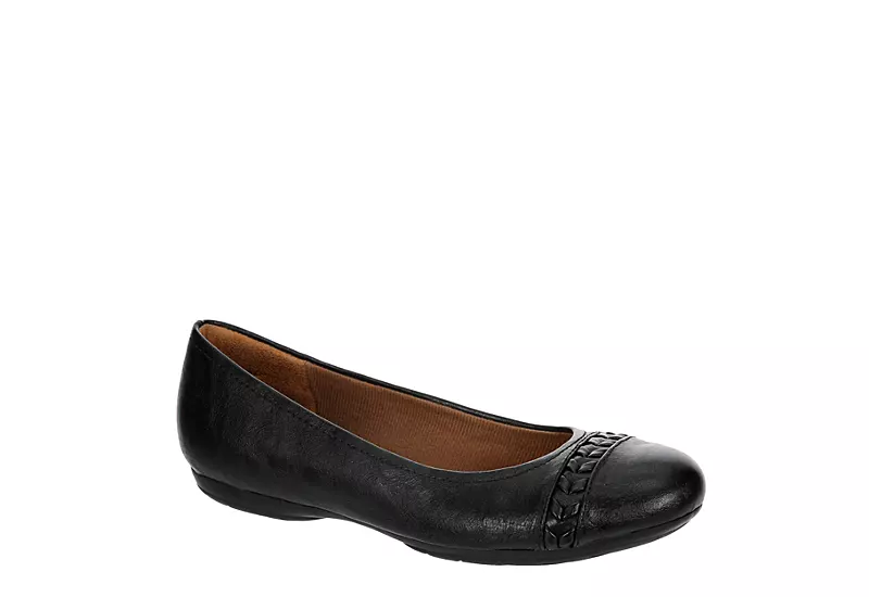 Eurosoft Womens Sifton Flat - Black