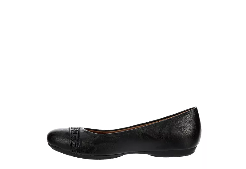 Eurosoft Womens Sifton Flat - Black - Image 4