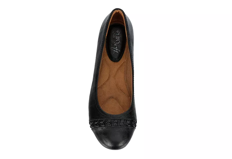 Eurosoft Womens Sifton Flat - Black - Image 6
