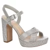 Maripe Womens Leilani Platform Sandal - Silver