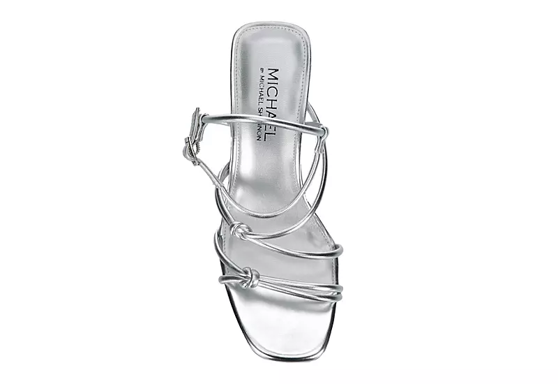 Michael By Michael Shannon Womens Tristan Sandal - Silver - Image 6