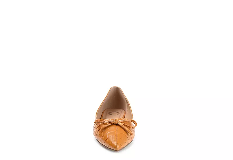Journee Collection Womens Devalyn Flat - Tan - Image 3