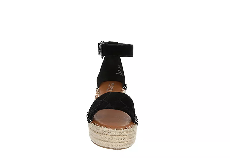 Michael By Michael Shannon Womens Bridgette Wedge Sandal - Black - Image 3