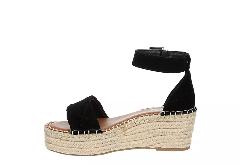 Michael By Michael Shannon Womens Bridgette Wedge Sandal - Black - Image 4