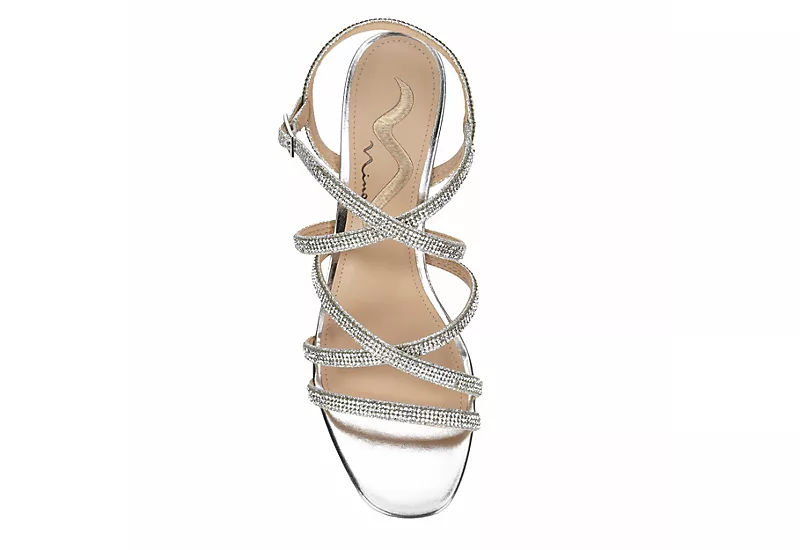 N By Nina Womens Bloom Sandal - Silver - Image 6