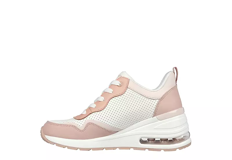 Skechers Womens Million Air Hotter Air Sneaker - Peach - Image 3