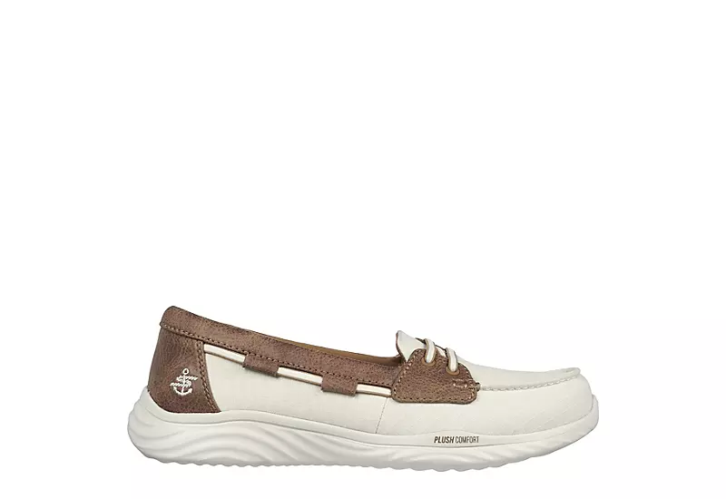 Skechers Womens Arch Fit Lift Sneaker - Natural - Image 2
