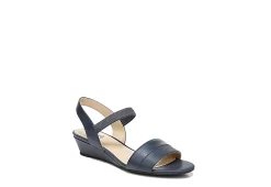 Lifestride Womens Yuma Wedge Sandal - Navy