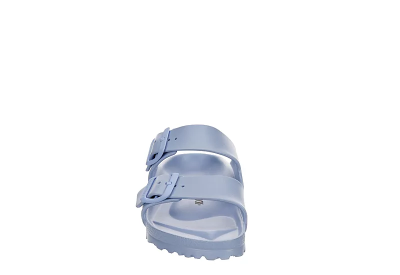 Birkenstock Womens Arizona Essentials Slide Sandal - Pale Blue - Image 3