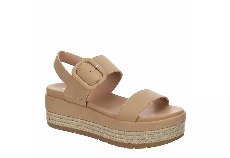 Michael By Michael Shannon Womens Kira Platform Sandal - Beige