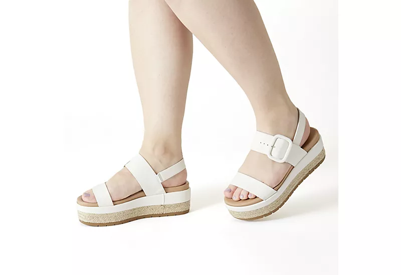 Michael By Michael Shannon Womens Kira Platform Sandal - Ivory - Image 7