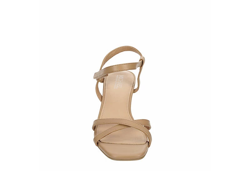Michael By Michael Shannon Womens Lulu Wedge Sandal - Beige - Image 3
