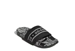 Adidas Womens Adilette Comfort Slide Sandal - Black