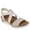 Skechers Womens Arch Fit Beach Kiss Sandal - Natural