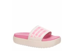 Adidas Womens Adilette Platform Slide Sandal - Pink
