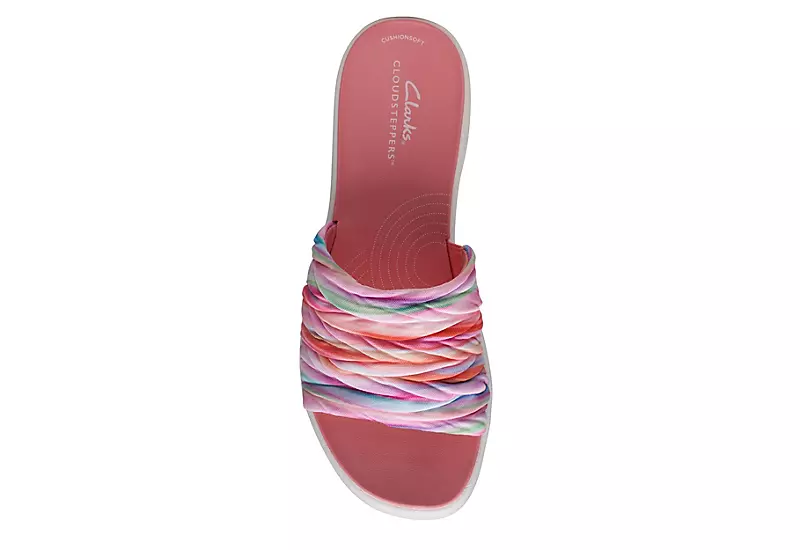 Clarks Womens Drift Petal Slide Sandal - Multicolor - Image 6