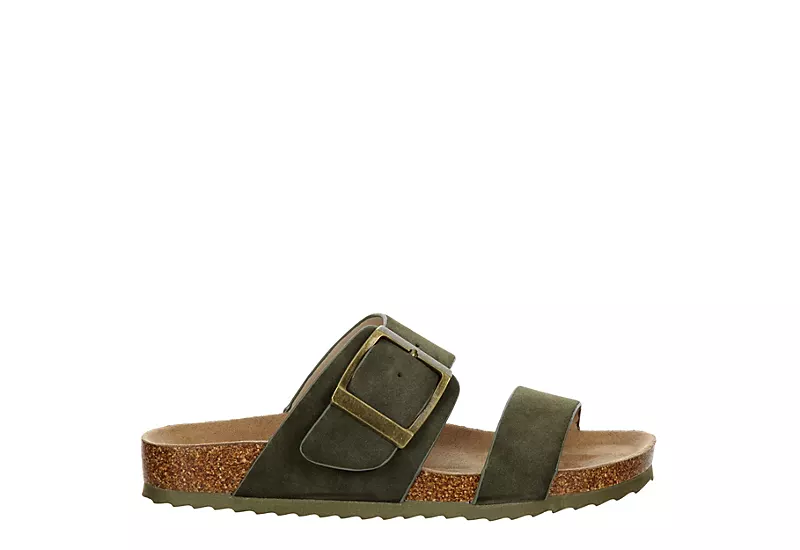 Bjorndal Womens Courtney Footbed Sandal - Olive - Image 2