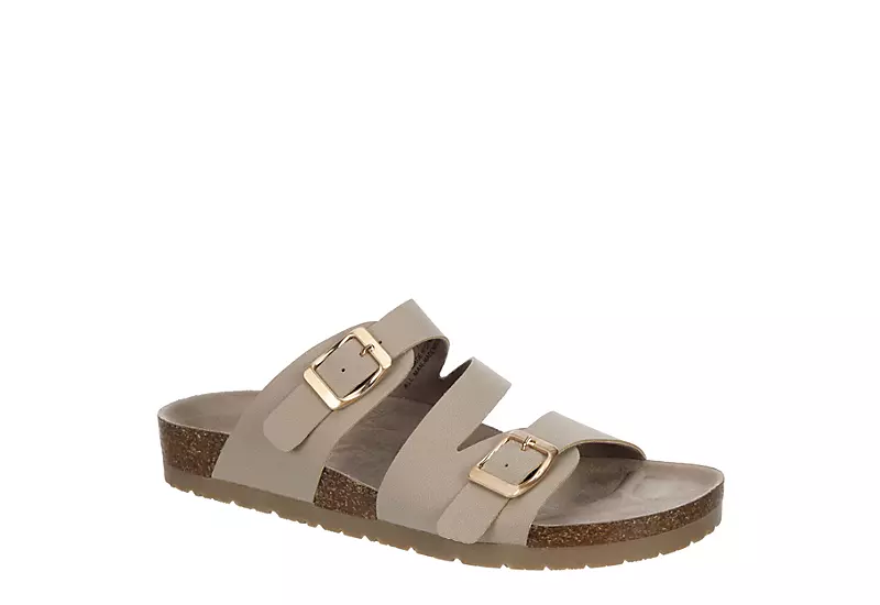 Bjorndal Womens Delaney Footbed Sandal - Taupe