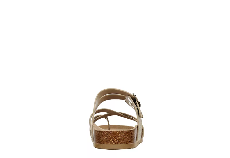 Bjorndal Womens Sami Footbed Sandal - Gold - Image 5